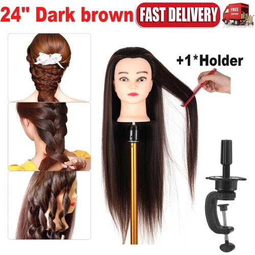 Human hair mannequin dummy - 24",