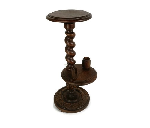 Hand carved wood barley - wood, twist