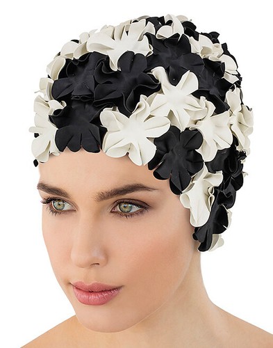 Ladies fashy swim cap retro - swim,
