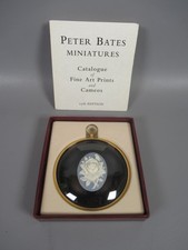 vintage peter bates cameo miniature blue white boxed with catalogue