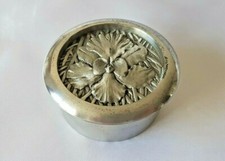Lidded Trinket Pot ~ Pewter ~