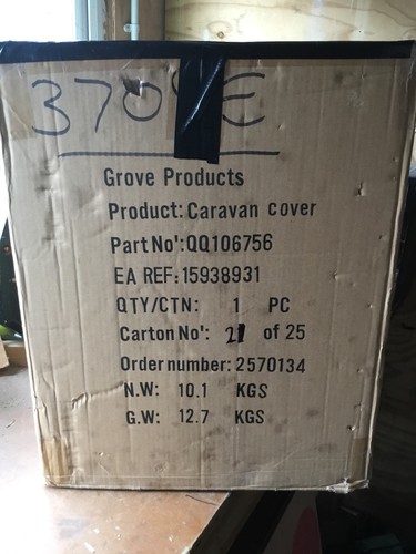 Green cloth caravan cover fit - green,