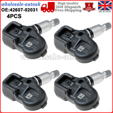 4PCS FOR TOYOTA AURIS HYBRID TPMS TYRE PRESSURE MONITOR SENSOR 42607-02031 12-18