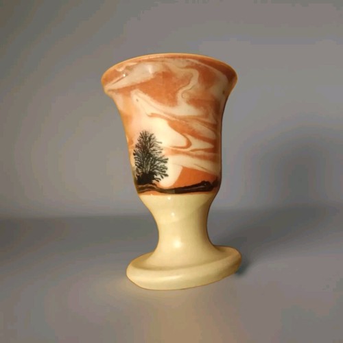 Mocha ware small goblet - mocha, or