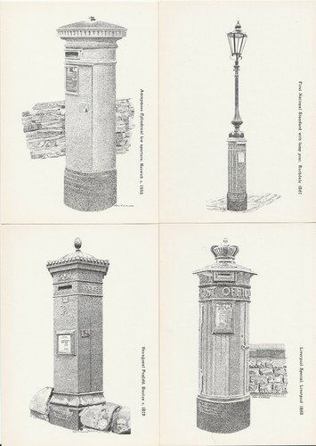 Post office cards victorian - 4x,