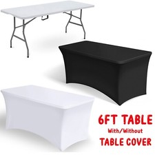 6ft Folding Table Trestle Camping Party Picnic BBQ Stall Garden Indoor Outdoor