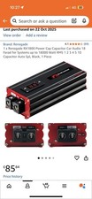 18 Farad Capacitor 18,000w Rms Renegade Car Audio Amplifer Subwoofer