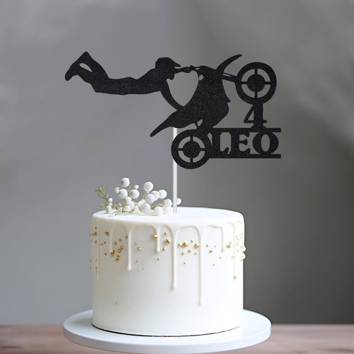 Personalised motorbike cake - personalised,