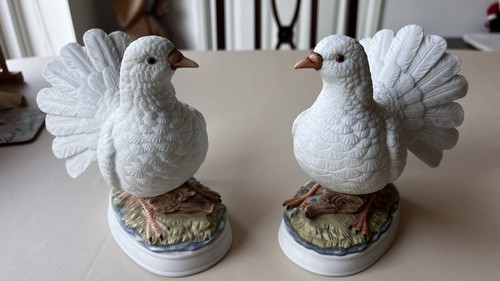 Antique vintage white - , bisque
