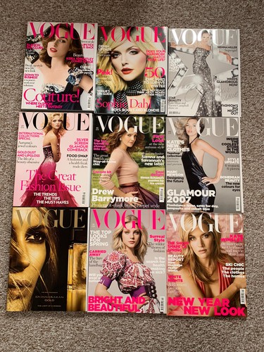 British vogue magazine bundle - british,