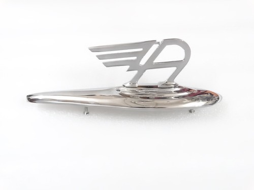 Brass chrome badge - chrome, emblem