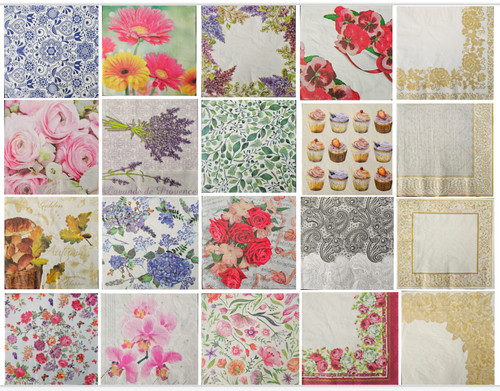 Paper napkins decoupage - paper, &