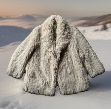 H&M Faux Fur Coat Jacket soft