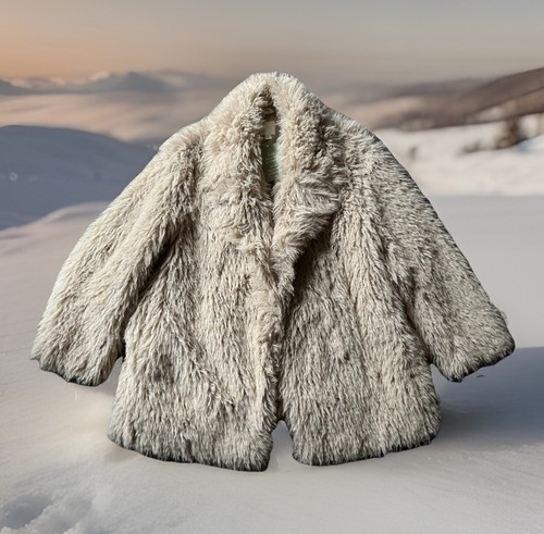 Faux fur coat jacket soft - faux,