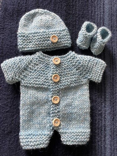 Hand knitted dolls clothes - hand,