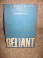 Reliant Regal Car & 5 cwt Van original Handbook Not dated circa 1965