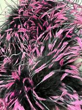 ostrich feather boa Black With Dusty Pink Tips