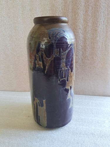 Vintage stoneware vase diana - stoneware,