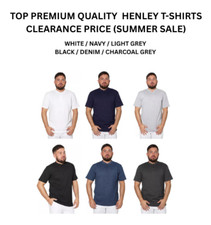 Mens Henley T-shirt Short