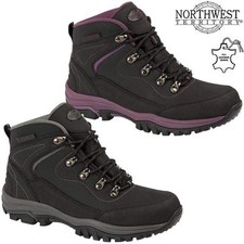 Ladies Womens Leather Walking