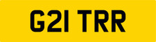GTR THEME 2 DIGIT REG NUMBER PLATE G21 TRR / NISSAN GT-R R35 GT R GTS V6 ULTIMA