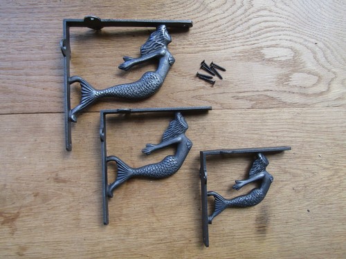 Pair mermaid nautical cast - pair,