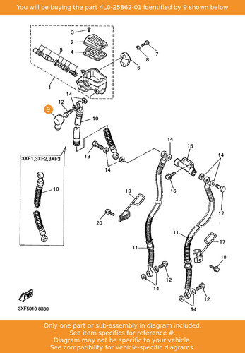 Yamaha boot master cylinder - boot,,