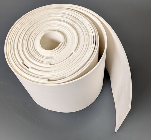 White silicone rubber strip - white,