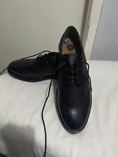 H by Hudson Men's Rare Black Leather Lace up Dress shoes
