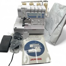 Janome 1200D Professional Serger Overlock Sewing Machine w/ Pedal Manual Tested
