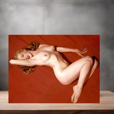Marilyn Monroe Nude Mature poster on aluminum print, size options 