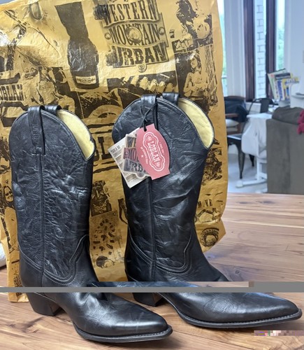 Loblan black leather western - loblan,
