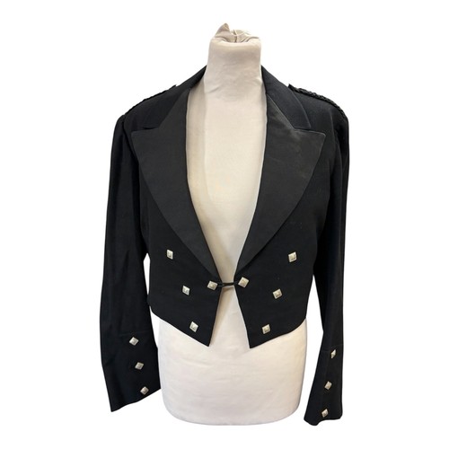 Vintage black wool - black,