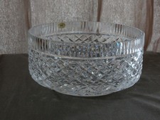 Tyrone  Crystal  8" CARRICK   Fruit Salad / Trifle  Bowl - Stamped  - Ex Cond