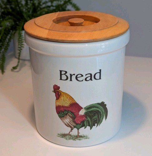 Cloverleaf ceramic bread - bin, &