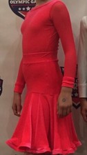 Red Latin Ballroom Competition Dress