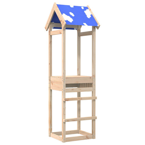 Play tower brown solid pine - play,