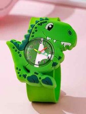 Cute Cartoon Macaron Color Slap Watch Simple & Compact Silicone Quartz Watch