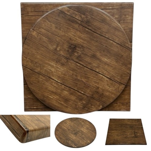 Bistro table top dark oak - dark,