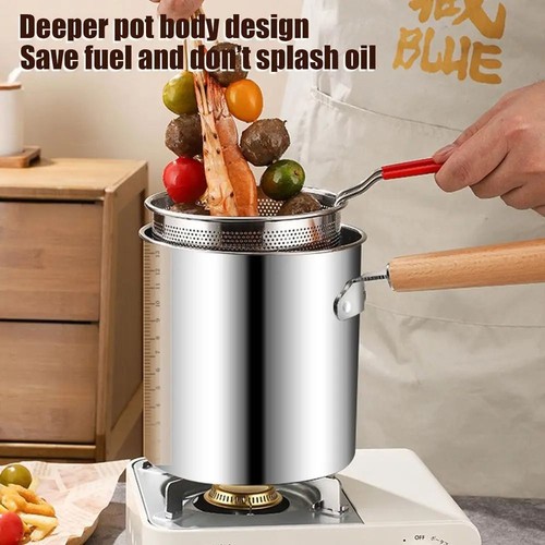 Stainless steel deep fryer - 3l,