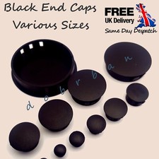 Black Round Hole Plugs Plastic