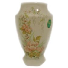 MELBA WARE Flower Vase & Sticker Pottery Ceramic Vintage Ornament Home Decor VGC