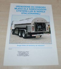 Alima-Bis Milk Tanker Truck Brochure Prospekt