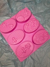 6 Cavity Oval Silicone Soap