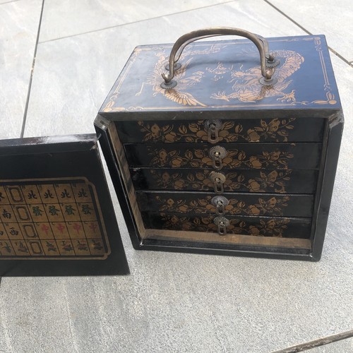 Japanese mahjong vintage bone - mahjong,