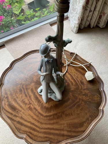 Lladro figurine lamp boy with - lladro,