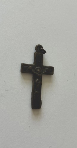 Antique brass catholic - antique,