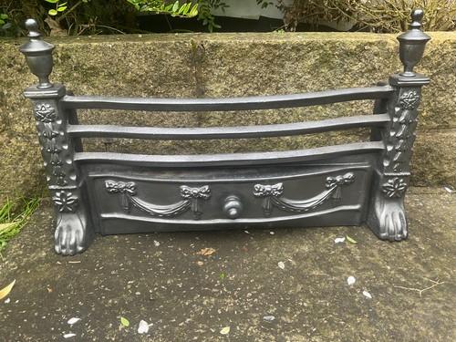Antique cast iron fire - cast,