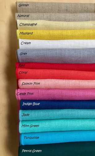Dyed jute fabric - dyed, coloured