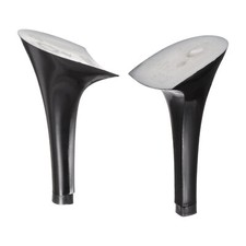 1pack Heel Repair Replacement 1.77"x3.54" High Stiletto Heel Black